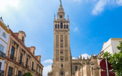 Giralda Tower; the former Minaret of the Mosque of Seville